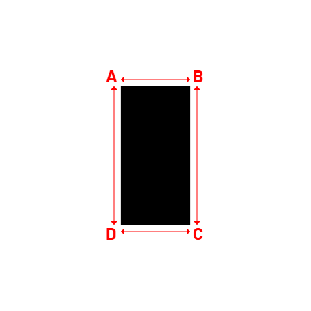 Bâche Rectangle en Protect 670 : La référence en matière de protection étanche Noir RAL 9005 - 1.00x2.00m
