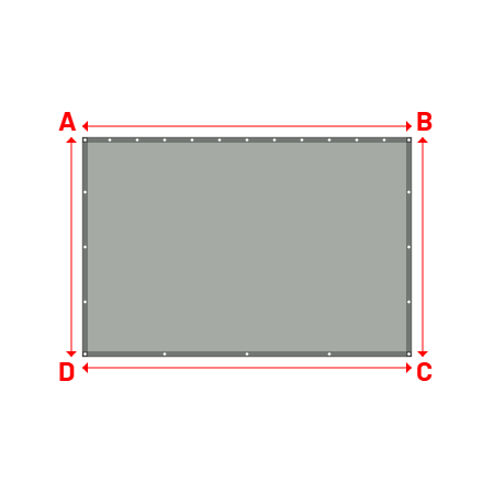 Bâche Rectangle en Protect 670 : La référence en matière de protection étanche Gris clair RAL 7038 - 3.00x2.00m