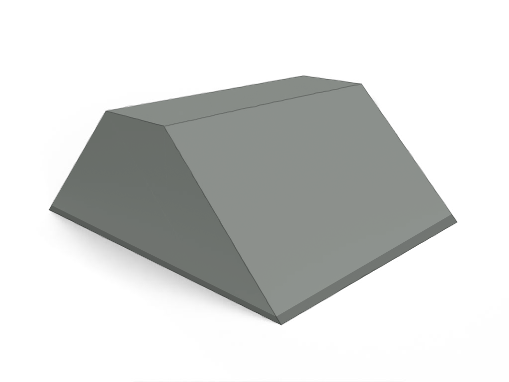 Trapéze Tronqué - Hydris  - Toile d'ombrage déperlante Hydris 0664 Vert Sapin