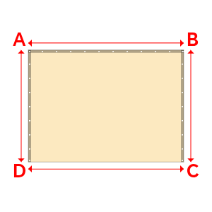 Bâche Rectangle en Protect 670 : La référence en matière de protection étanche Beige ral 1015 - 2.78x2.00m
