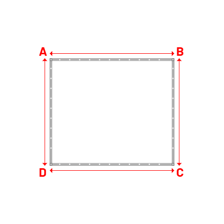 Bâche Rectangle en Protect 670 : La référence en matière de protection étanche Blanc RAL 9016 - 2.50x2.15m