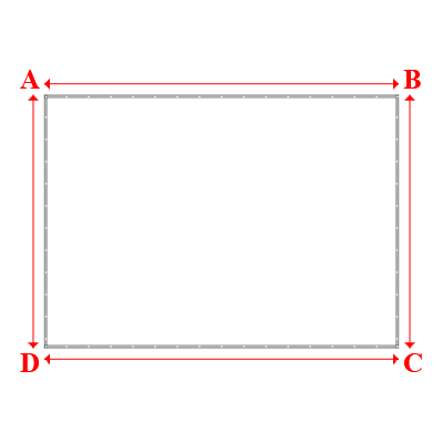 Bâche Rectangle en Protect 670 : La référence en matière de protection étanche Blanc RAL 9016 - 5.18x3.70m
