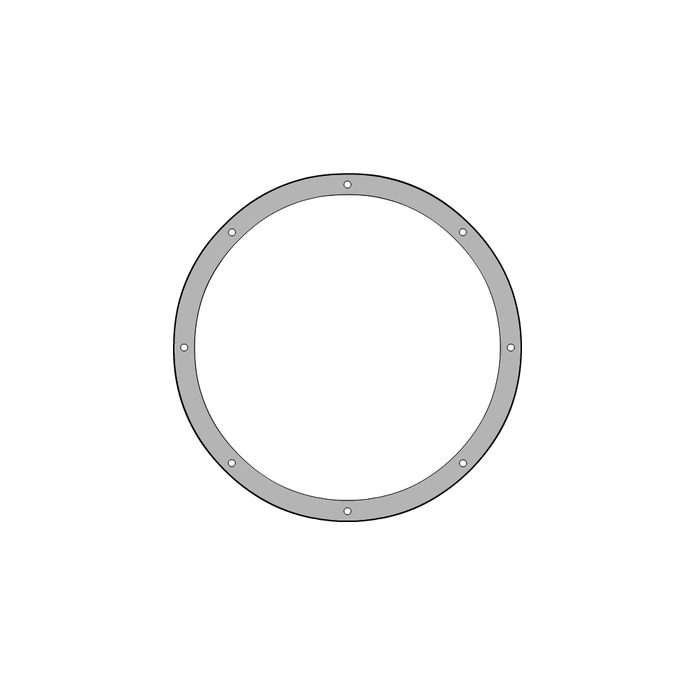 Bâche plate ronde en Protect 670 : La référence en matière de protection étanche Blanc RAL 9016 d'une diamètre de 3m