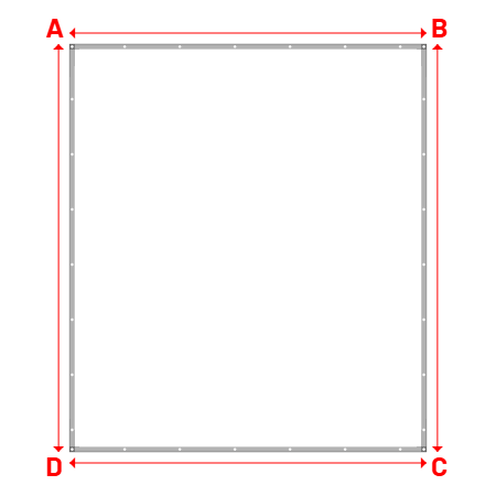 Bâche Rectangle en Protect 670 : La référence en matière de protection étanche Blanc RAL 9016 - 3.50x4.00m