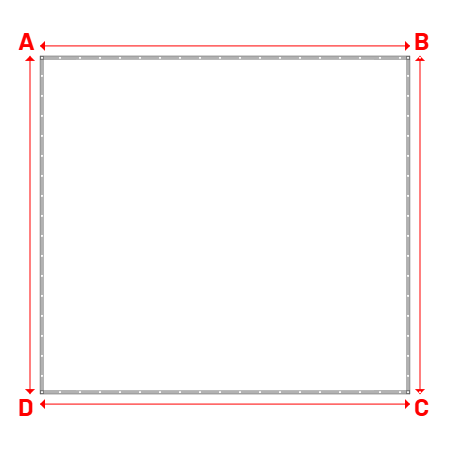 Bâche Rectangle en Protect 670 : La référence en matière de protection étanche Blanc RAL 9016 - 4.65x4.25m