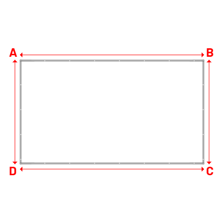 Bâche Rectangle en Grille pour rideaux de scène - PVC M2 Noir Grille PVC SCENIQUE - Noir - 362-1075 - 5.30x3.00m