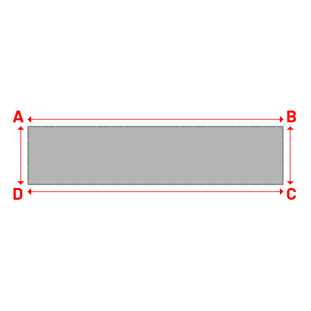 Bâche Rectangle en MaxiProtect 900 : Protection & grammage renforcé Gris agate RAL 7038 - 31071 - 14.00x3.20m